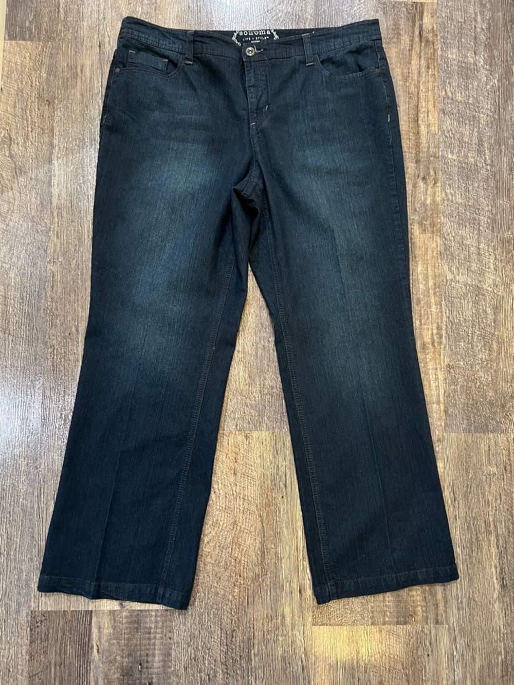 Sonoma Mid-Rise Dark Denim Boot Cut Women’s Jeans Size 18w